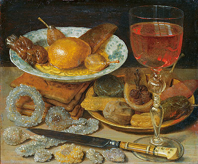 Meal with Fruit and Sweetmeats, undated | Georg Flegel | Gemälde Reproduktion