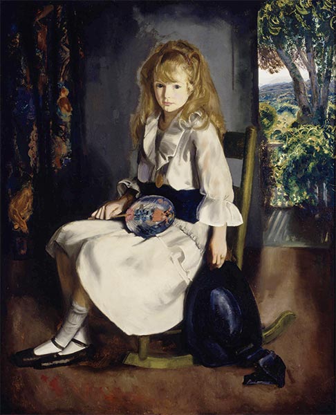 Anne in White, 1920 by George Wesley Bellows | Painting Reproduction