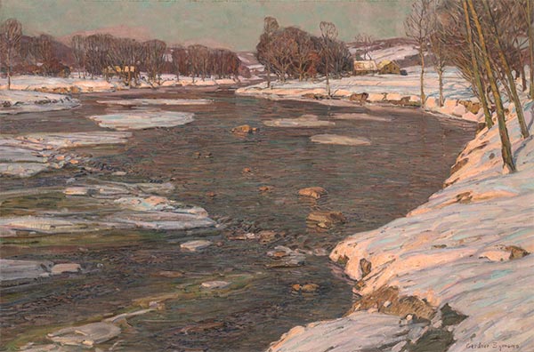 The Winter Sun, c.1909 | George Gardner Symons | Painting Reproduction