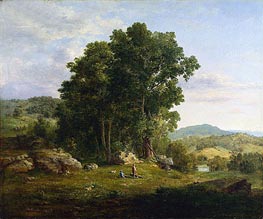 The Wood Chopper, 1849 by George Inness | Painting Reproduction