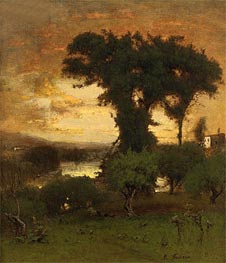 Afterglow, c.1878 by George Inness | Painting Reproduction