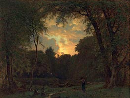 Evening, 1865 by George Inness | Painting Reproduction