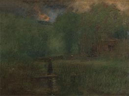 Sundown, 1887 by George Inness | Painting Reproduction
