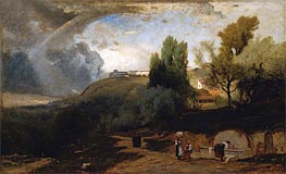 Scene in Perugia, 1875 by George Inness | Painting Reproduction