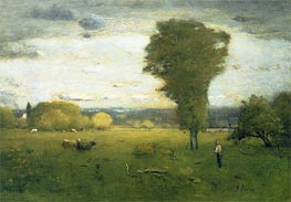Sunlit Pasture | George Inness | Painting Reproduction