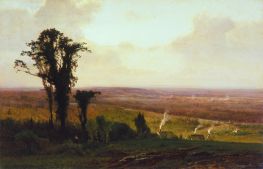 The Hudson Valley, 1870 by George Inness | Painting Reproduction