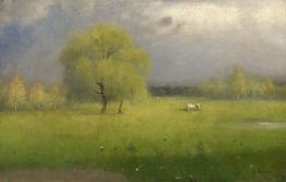 New Jersey Landscape, n.d. by George Inness | Painting Reproduction