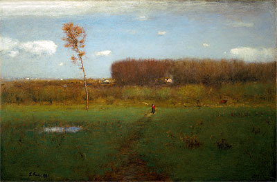 October Noon, 1891 | George Inness | Gemälde Reproduktion