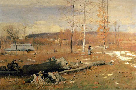 Winter Morning, Montclair, 1882 by George Inness | Painting Reproduction
