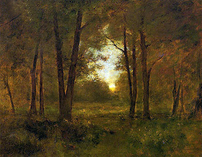 Sundown near Montclair, 1885 by George Inness | Painting Reproduction