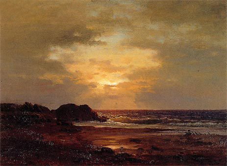 Coast Scene, c.1857 | George Inness | Gemälde Reproduktion