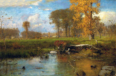 Spirit of Autumn, 1891 | George Inness | Gemälde Reproduktion