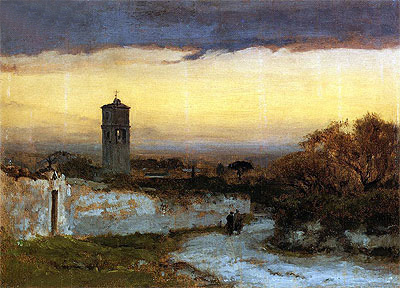 Monastery at Albano, c.1875 | George Inness | Painting Reproduction
