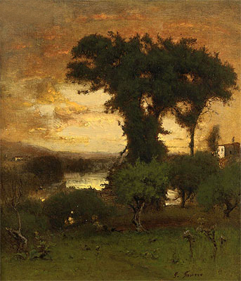 Afterglow, c.1878 | George Inness | Painting Reproduction