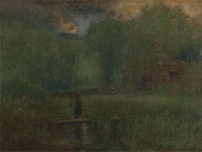 Sundown, 1887 | George Inness | Painting Reproduction
