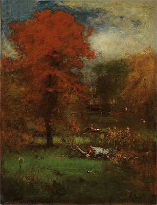 Der Mühlenteich, 1889 | George Inness | Gemälde Reproduktion