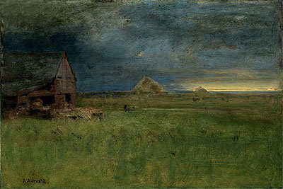 Die einsame Farm, Nantucket, 1892 | George Inness | Gemälde Reproduktion