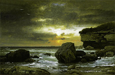 Etretat, Normandy, France | George Inness | Painting Reproduction
