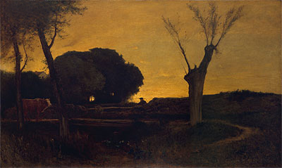 Evening at Medfield, Massachusetts, 1875 | George Inness