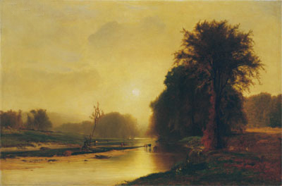 Autumn Meadows, 1869 | George Inness | Gemälde Reproduktion