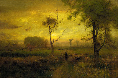 Sunrise, 1887 | George Inness | Gemälde Reproduktion
