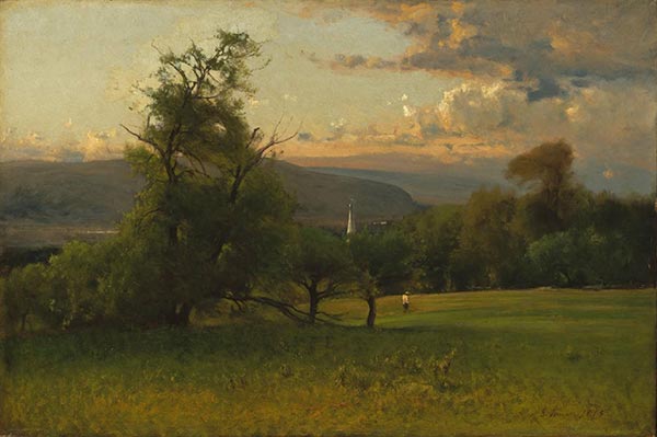 The Church Spire, 1875 | George Inness | Painting Reproduction
