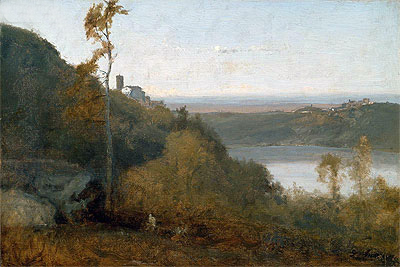 Lake Nemi, a.1874 | George Inness | Gemälde Reproduktion