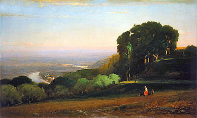 View of the Tiber near Perugia, c.1872/74 | George Inness | Painting Reproduction