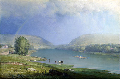 The Delaware Water Gap, a.1857 | George Inness | Painting Reproduction