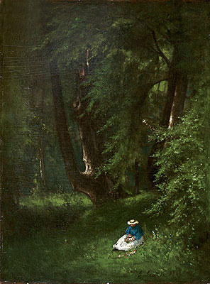 In the Woods, 1866 | George Inness | Gemälde Reproduktion