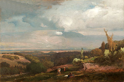 Approaching Storm from the Alban Hills, 1871 | George Inness | Gemälde Reproduktion