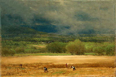 The Wheat Field, c.1875/77 | George Inness | Gemälde Reproduktion