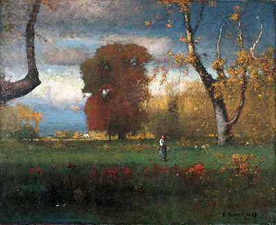 Landscape, 1888 by George Inness | Painting Reproduction