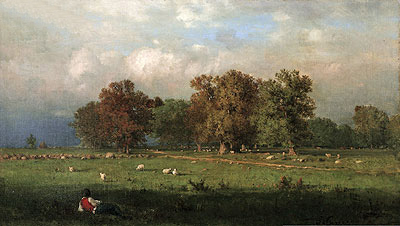 Durham, Connecticut, 1858 by George Inness | Painting Reproduction