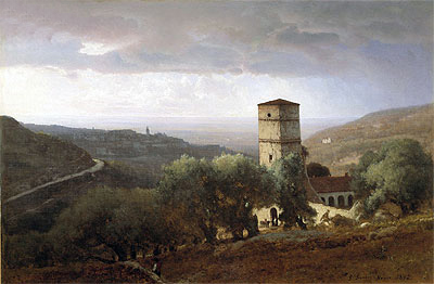 View of Rome from Tivoli, 1872 | George Inness | Gemälde Reproduktion