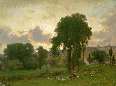 Durham, Connecticut, 1869 by George Inness | Painting Reproduction