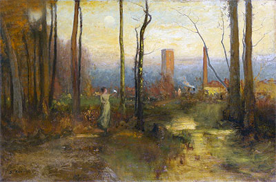 The Mill Stream, Montclair, New Jersey, c.1888 by George Inness | Painting Reproduction