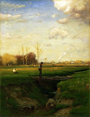 Short Cut, Watchung Station, New Jersey, 1883 by George Inness | Painting Reproduction