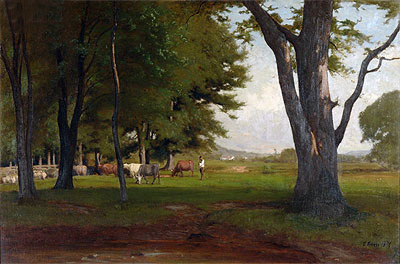Summer Landscape, 1876 by George Inness | Painting Reproduction