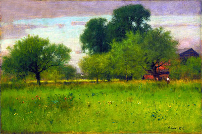 Apple Orchard, 1892 by George Inness | Painting Reproduction