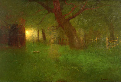 Sunset in the Old Orchard, 1894 | George Inness | Gemälde Reproduktion