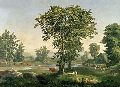 Landscape, 1846 | George Inness | Gemälde Reproduktion