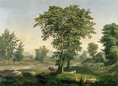 Landscape, 1846 by George Inness | Painting Reproduction