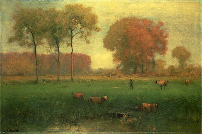 Indian Summer, 1891 by George Inness | Painting Reproduction