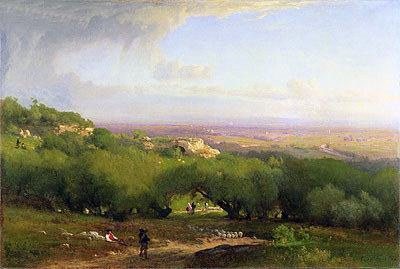 The Alban Hills, 1873 by George Inness | Painting Reproduction