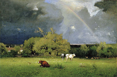 Der Regenbogen, c.1878/79 | George Inness | Gemälde Reproduktion