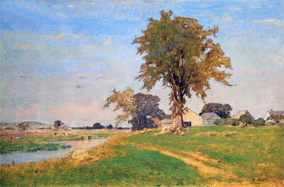 Old Elm at Medfield, n.d. by George Inness | Painting Reproduction