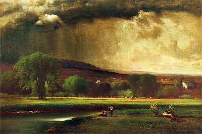 Coming Thunderstorm (Approaching Storm), 1868 by George Inness | Painting Reproduction