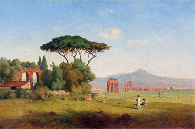 Roman Campagna, 1858 by George Inness | Painting Reproduction