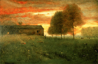 Sunset, Montclair, 1892 | George Inness | Painting Reproduction
